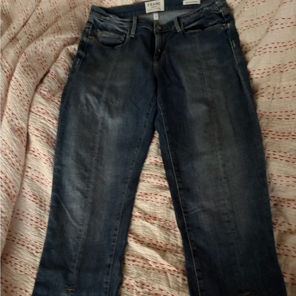 FRAME Le Nouveau Straight Split Front Jeans Size 29